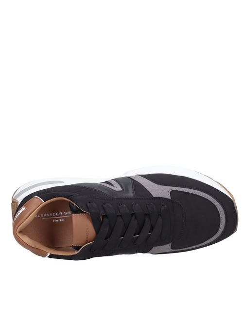 Sneakers in tessuto ed ecopelle. ALEXANDER SMITH | S1U 96BCN HYDENERO-COGNAC
